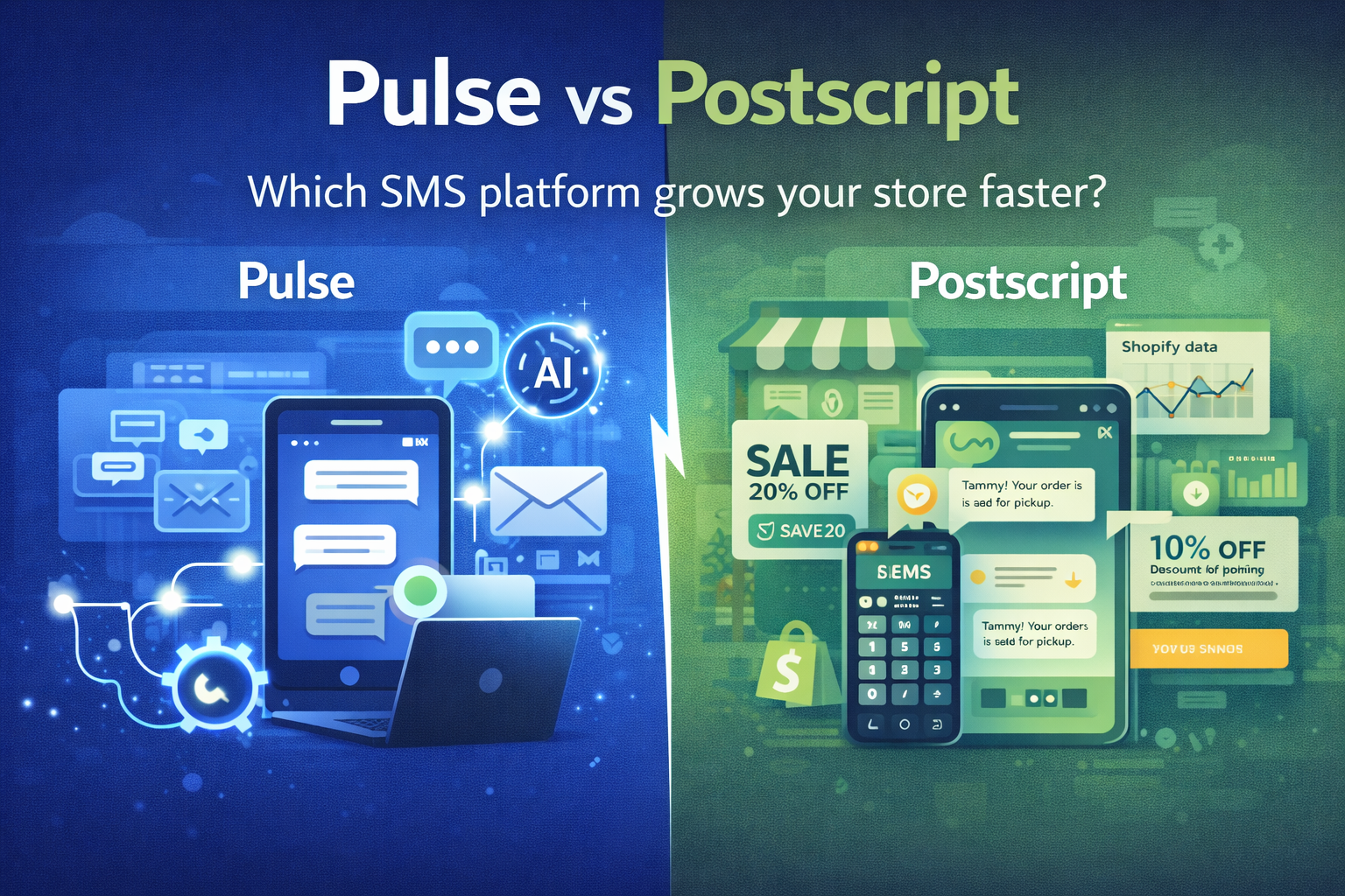 Pulse vs Postscript: Which SMS Platform Is Best For Your Shopify Brand?